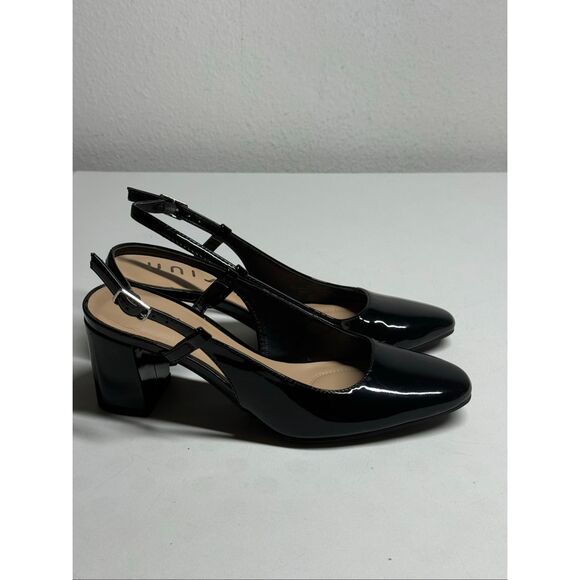 Unisa Hayney Womens Pointed Closed Toe Block Heel Pumps Size 6 Black See Notes - Picture 2 of 10